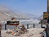 209 Kagbeni North End Looking Towards Upper Mustang I walked to the north end of Kagbeni until I hit a sign that said that to travel further north to Upper Mustang I must possess a special (and expensive) permit and be part of an organized trek.